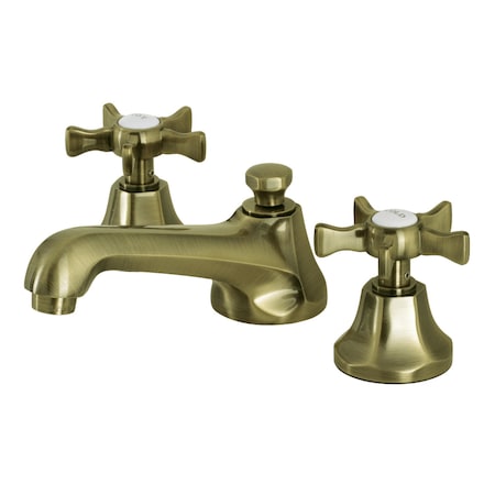 Kingston Brass KS4463NX Widespread Bathroom Faucet with Brass Pop-Up, Antique Brass KS4463NX